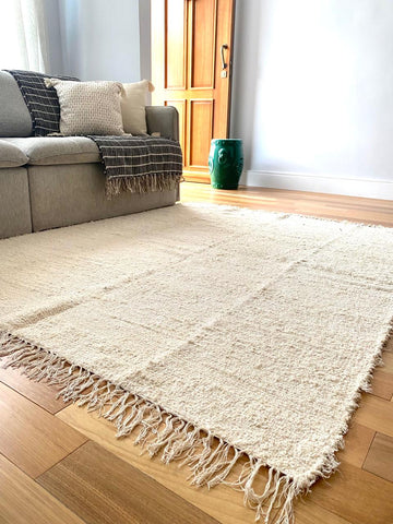 Tapete Artesanal 100% algodão Berlim 1,50x2,00- Feito à Mão | Casa Naduni