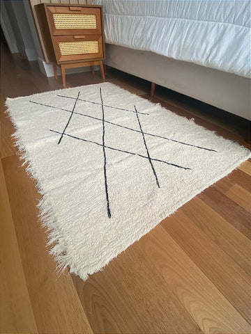 Tapete Artesanal 100% algodão Flow 1,00x1,50